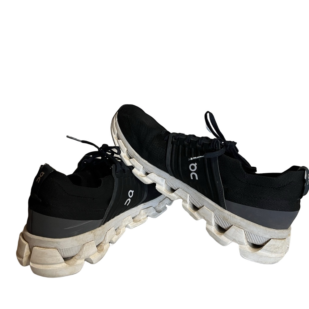 On Running Cloudswift Men Sz 11.5 Black CloudTec Performance Running Shoe Swiss